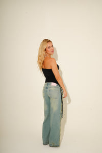 Calça Jeans Franja Destroyed