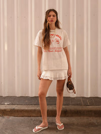 Mini Shorts Saia Noronha Linho