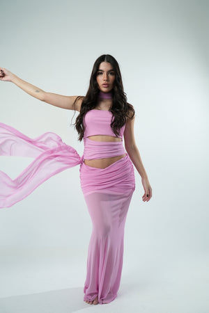 Blusa Tule Amarração