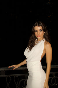 Vestido Degage Longo Frente Única