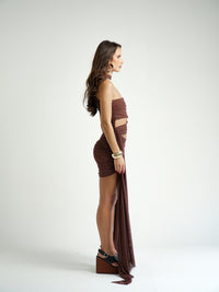 Saia Tule Franzida Amarração