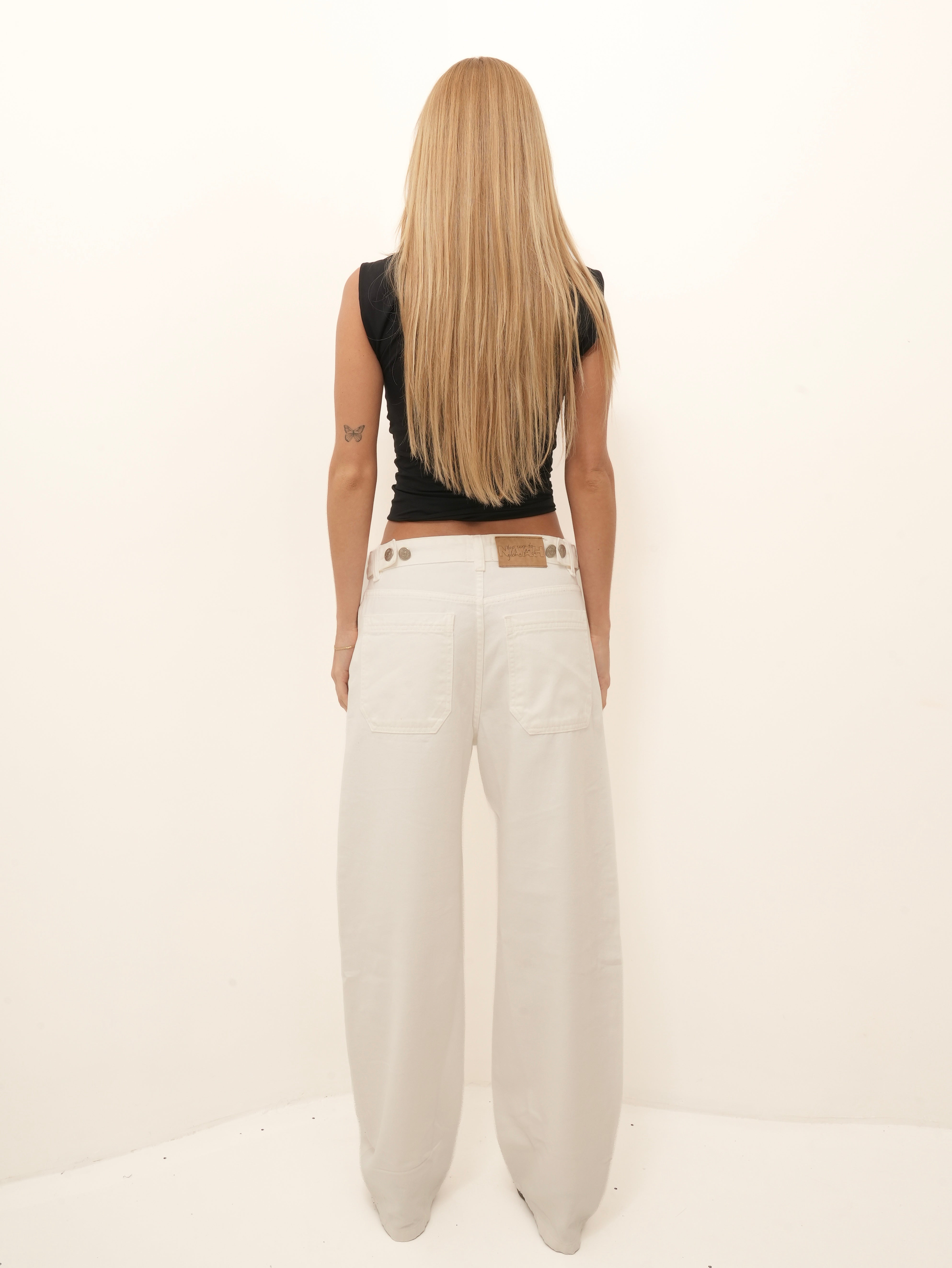 Calça Balloon Sarja Off White