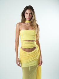 Blusa Tule Amarração