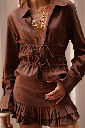 Mini Shorts Saia Noronha Linho