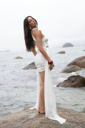 Blusa Tule Amarração