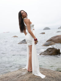 Blusa Tule Amarração