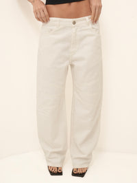 Calça Balloon Sarja Off White