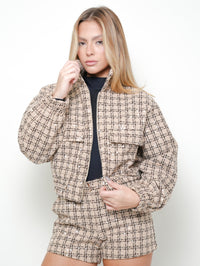 Jaqueta Tweed Paetê