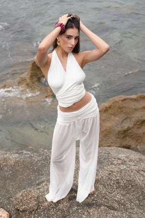 Top Amarração Tule