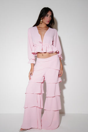 Calça Mia Babados