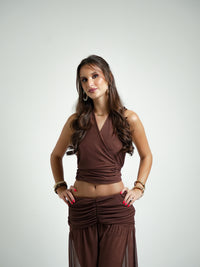 Top Amarração Tule