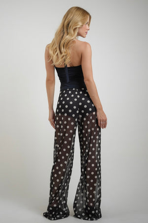 Calça Tule Polka Dots