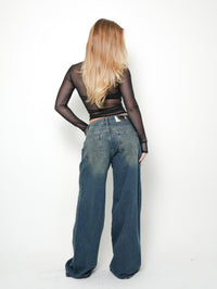 Blusa Tule Gola Alta Basic