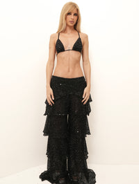 Calça Mia Paetê Darkglow