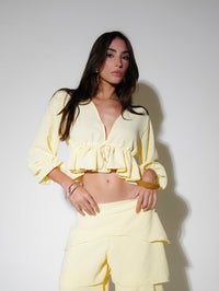 Calça Mia Babados