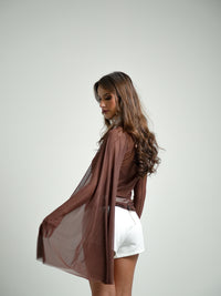 Blusa Assimétrica Tule