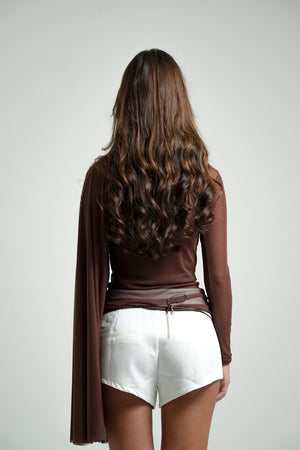 Blusa Assimétrica Tule