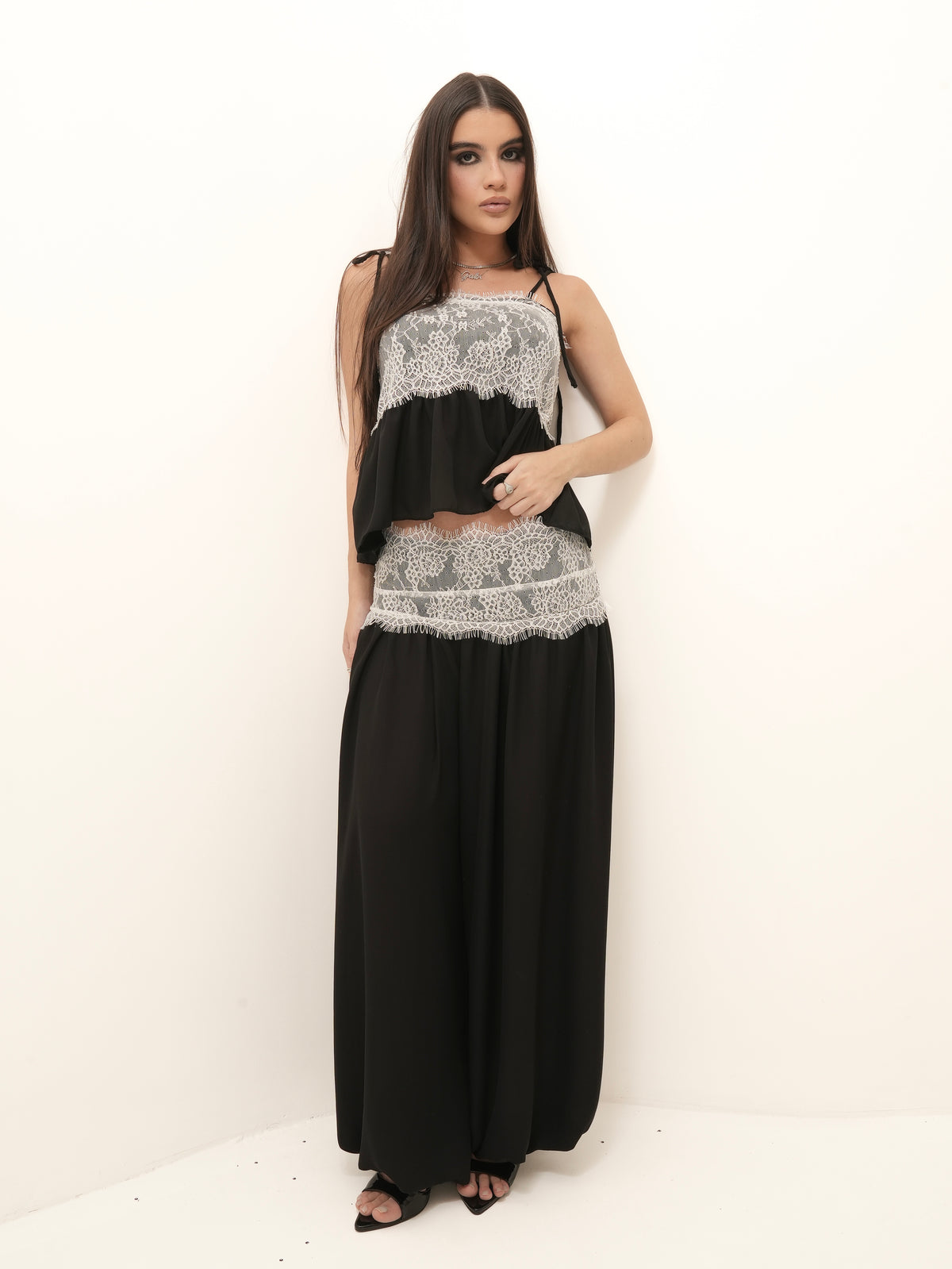 Top Chiffon Renda