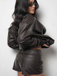 Jaqueta Bomber Couro