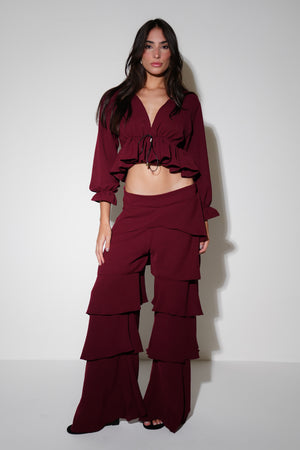 Calça Mia Babados