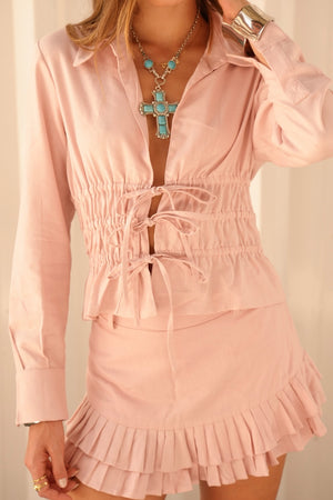 Mini Shorts Saia Noronha Linho