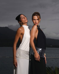 Vestido Longo Decote Costas Midnight