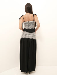 Calça Chiffon Renda