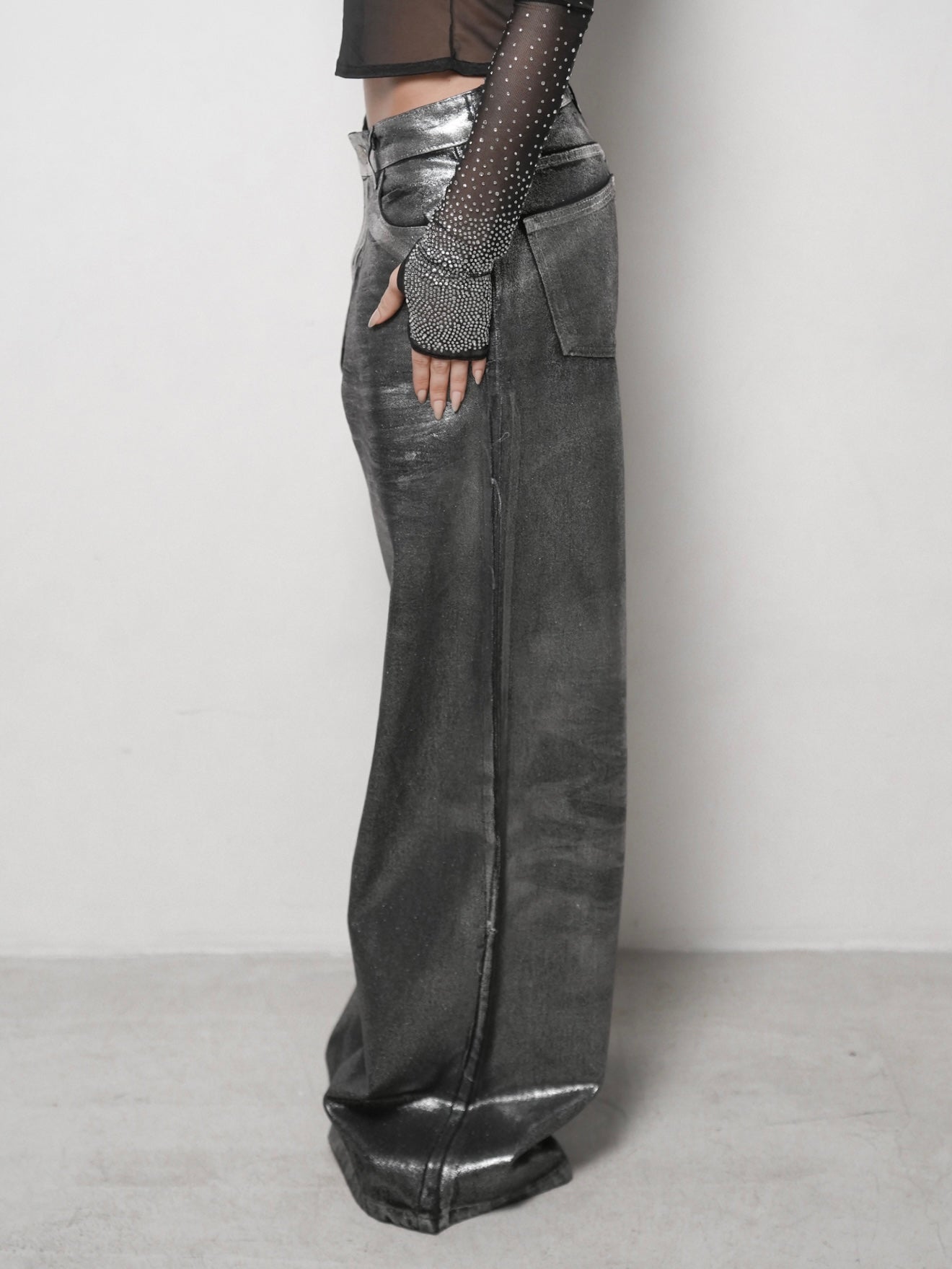 Calça Jeans Foil Preta
