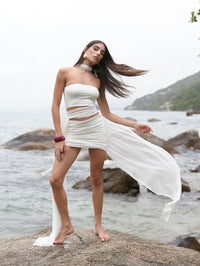 Blusa Tule Amarração