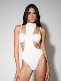 Body Recorte + Top Biquini Skin Branco