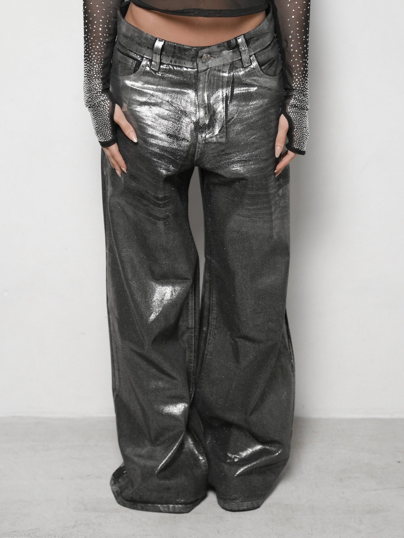 Calça Jeans Foil Preta