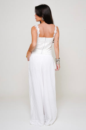 Regata Paetê Ultra Glow Renda