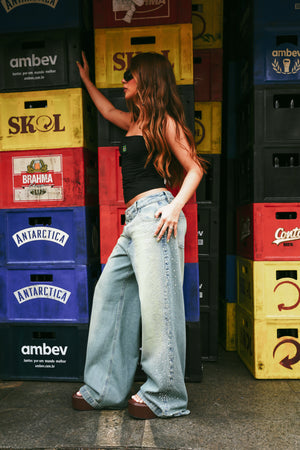 Calça Jeans Crystal