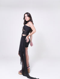 Blusa Tule Amarração