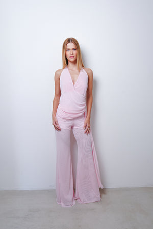 Calça Tule Flare Amarração