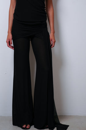 Calça Tule Flare Amarração