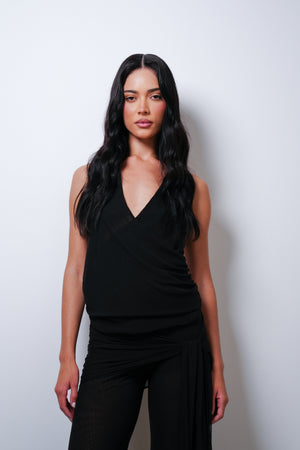 Blusa Tule Decote