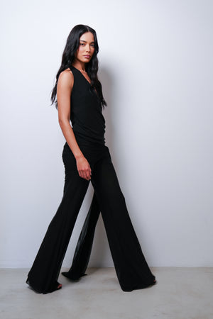 Calça Tule Flare Amarração