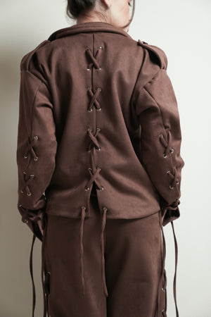 Jaqueta Ilhós Suede