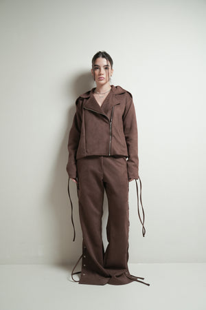 Jaqueta Ilhós Suede
