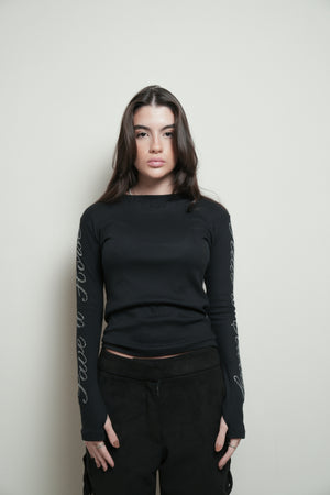Blusa Manga Longa Ribana Strass