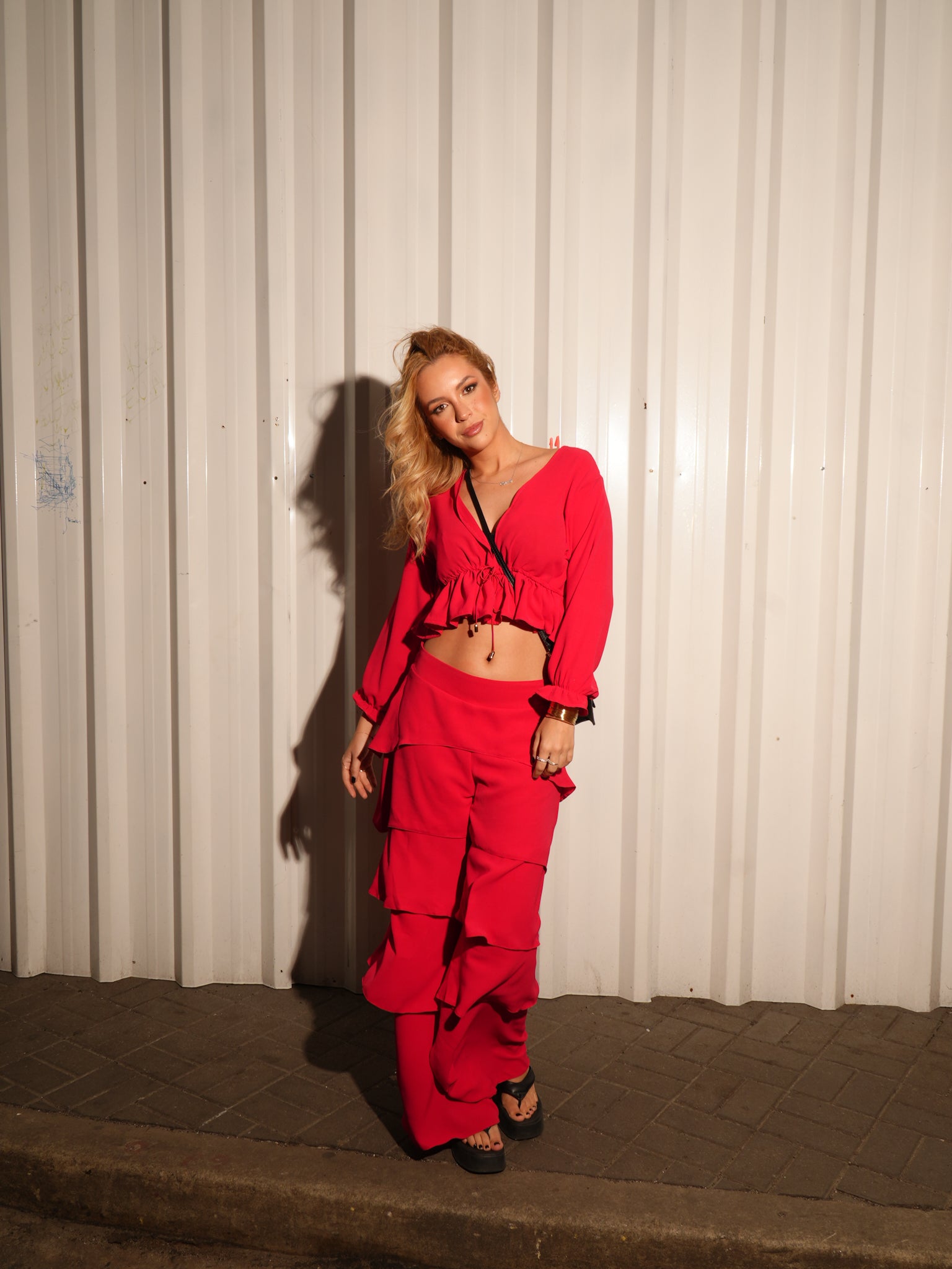 Calça Mia Babados