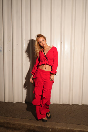 Calça Mia Babados