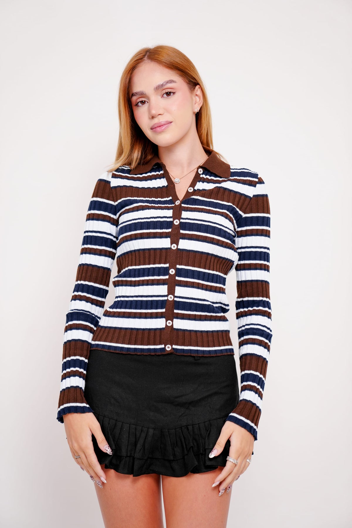 Tricot Polo Listrado