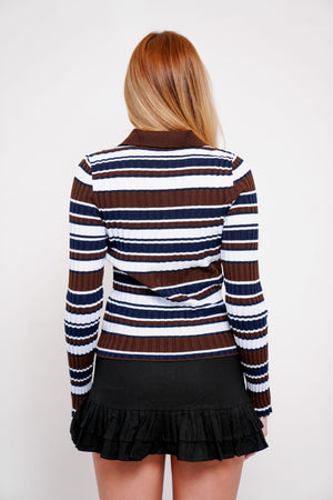 Tricot Polo Listrado