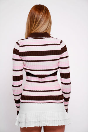 Tricot Polo Listrado