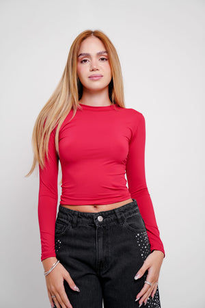 Baby Tee Manga Longa