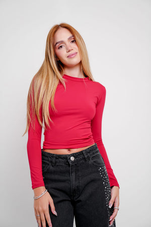 Baby Tee Manga Longa