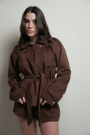 Trench Coat Suede