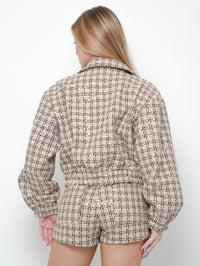 Jaqueta Tweed Paetê